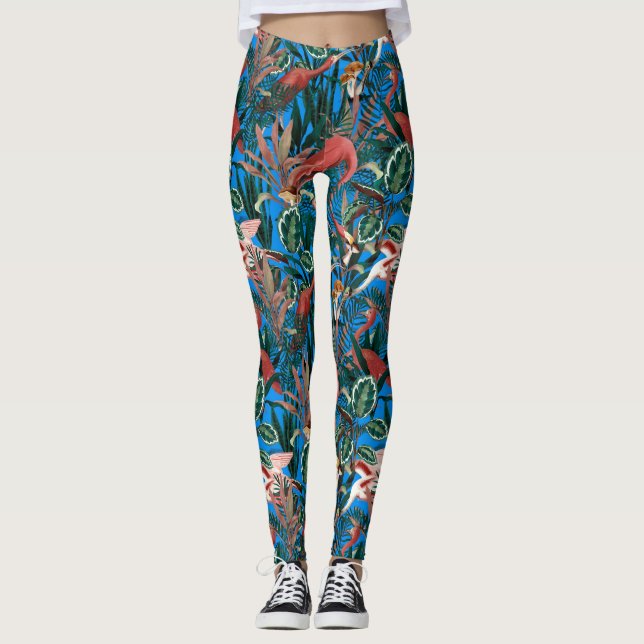 Tropical birds Leggings (Frente)