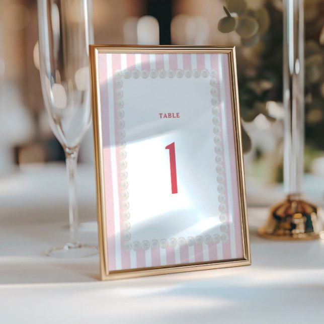 Tropical Destination Wedding Table Number  (Criador carregado)