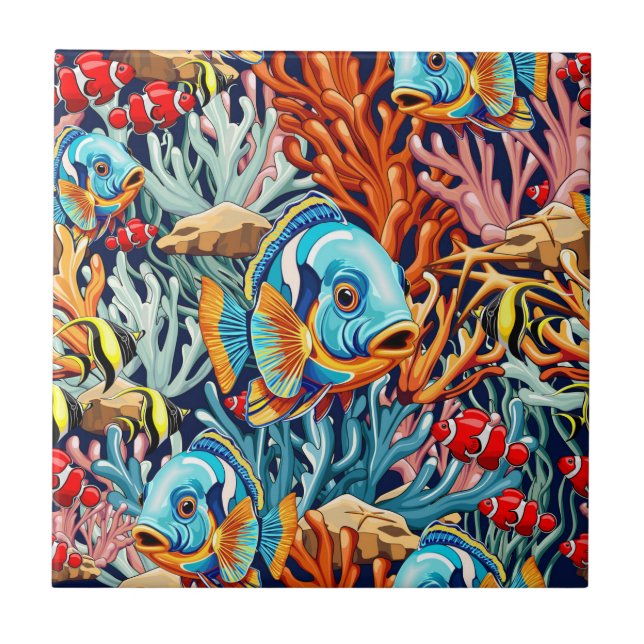 Tropical Fish Colorful Summer Vibes (Frente)