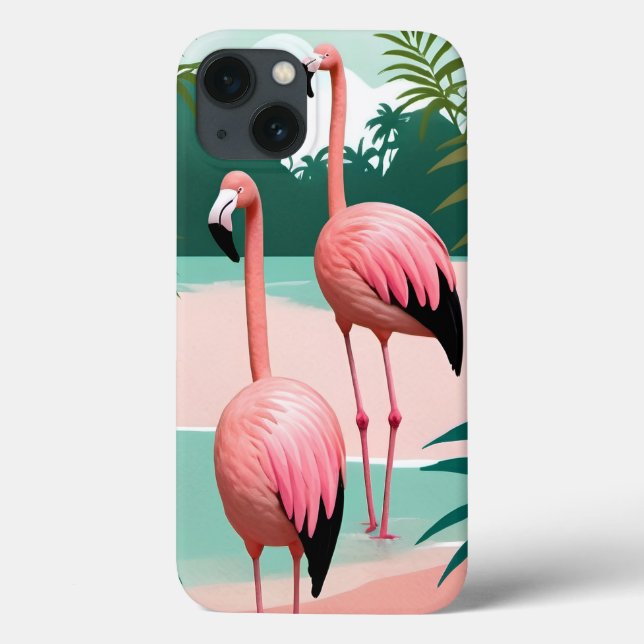 Tropical Flamingo Paradise (Verso)