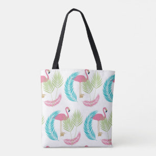 Tropical Flamingo Tote Bag - Flamingos Cor-de-Rosa