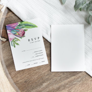 Tropical Floral Colorida Opção de menu Placa R