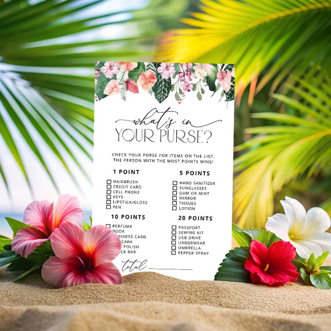 Tropical Floral O que há no seu jogo de bolsa (Criador carregado)