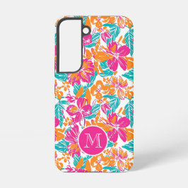 Tropical Floral Pattern Phone Case (Name)