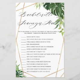 Tropical Greenerescência Bridal Scavenger Game