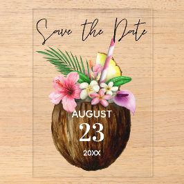 Tropical Havaiana Floral & Coconut Salvem a Data