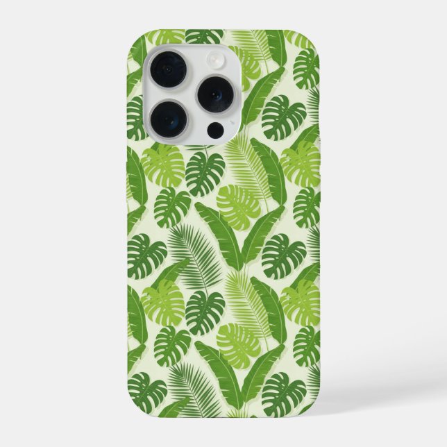 Tropical Leaves & Monstera Seamless Pattern (Verso)