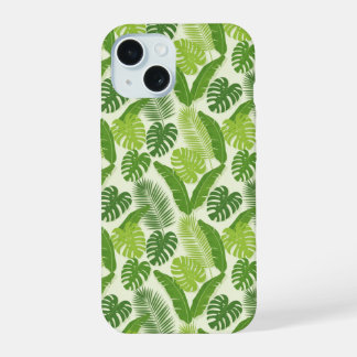 Tropical Leaves & Monstera Seamless Pattern