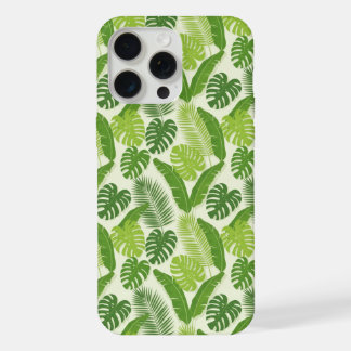 Tropical Leaves & Monstera Seamless Pattern