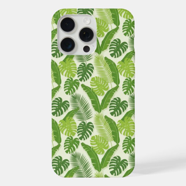 Tropical Leaves & Monstera Seamless Pattern (Verso)