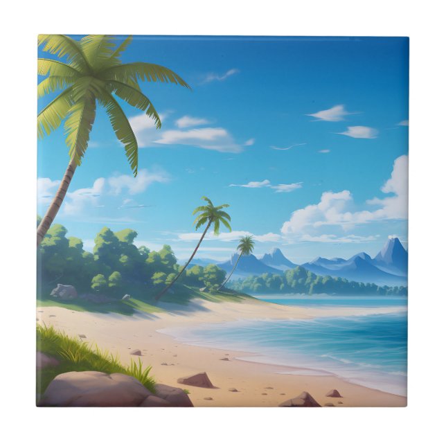 Tropical Ocean Island Sandy Beach Shore (Frente)