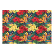 Tropical Paraísa Havaiana - Pequena Trio Floral