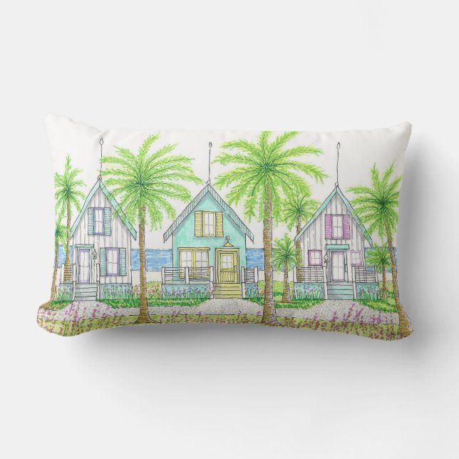 Tropical Shack Beach Life Almofada Lombar (Frente)
