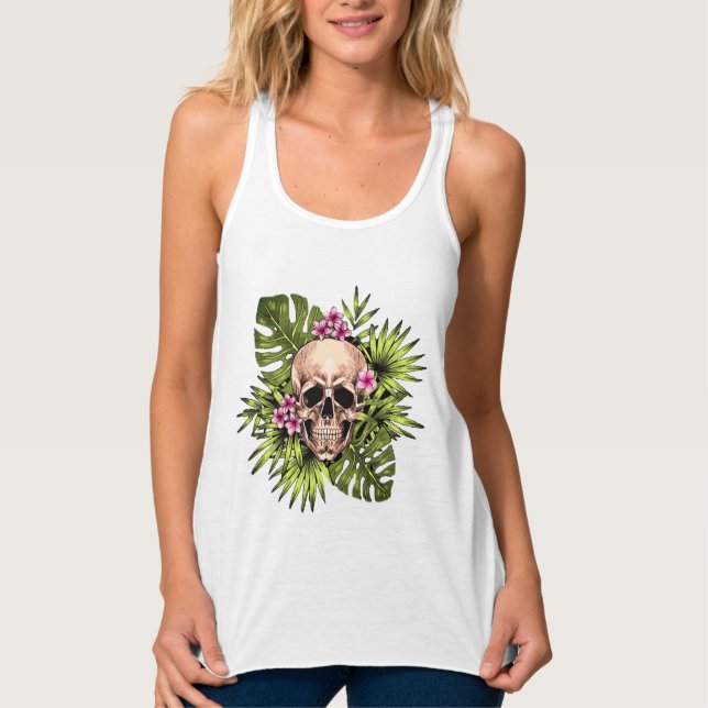 Tropical Skeleton Tank Top (Frente)
