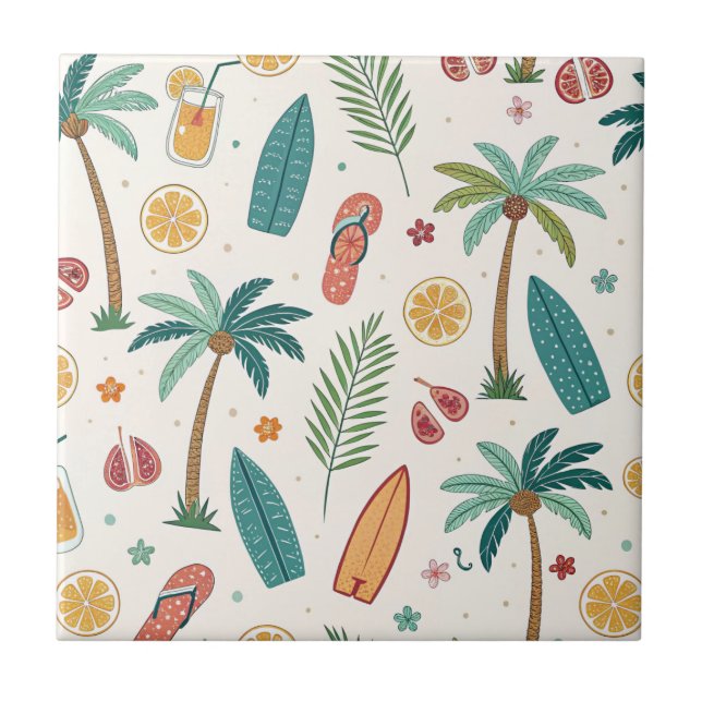 Tropical Summer Beach Pattern (1) (Frente)