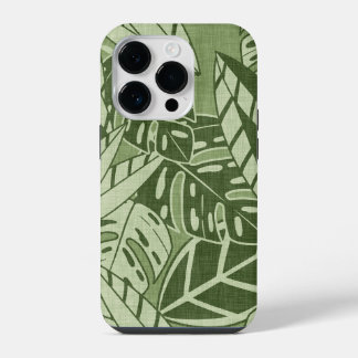 Tropical Summer Foliage Texture - Moss Green