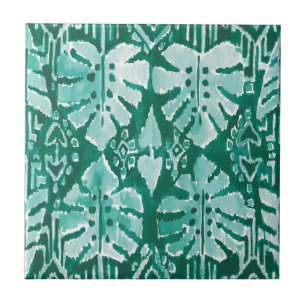Tropical tribal verde havaiano da SELVA IKAT