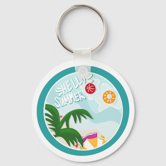 Tropical Vibes Chaveiro - Hello Summer Edition (Frente)