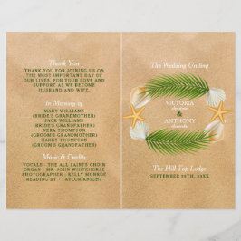 Tropical Wreath Sandy Beach Wedment Program