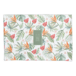 Tropics Flower Foliage Fantasy com Monograma