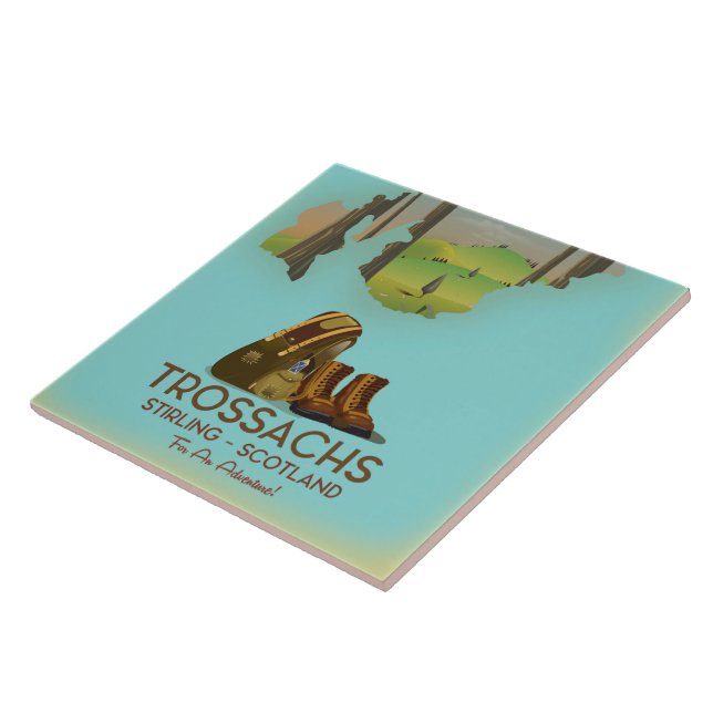 Trossachs Stirling Scotland caminhando poster (Lateral)