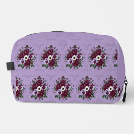 Trousse de Toilette Motif Floral Violettes