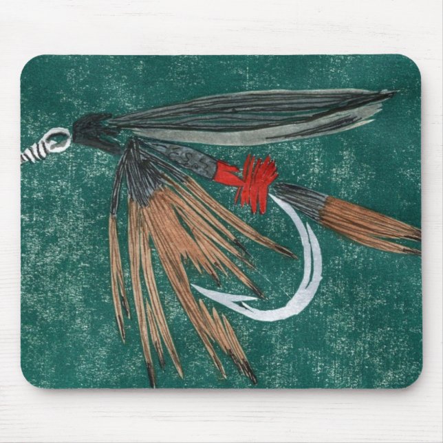 Trout Fly Mousepad de "Ferro Azul" (Frente)