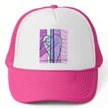 Trucker Hat, Trendy pink boné para Adultos e Adult