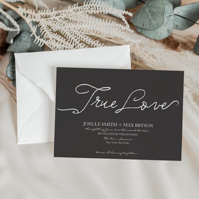 True Love Collection | Convite Para Casamento (Criador carregado)