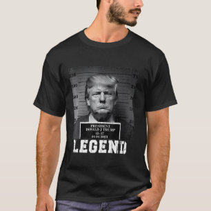 Trump 2024 Camiseta da Legenda do Presidente Mugsh