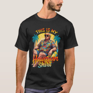 Trump 2024 Este Meu Camisa Havaiano Luau Costume P