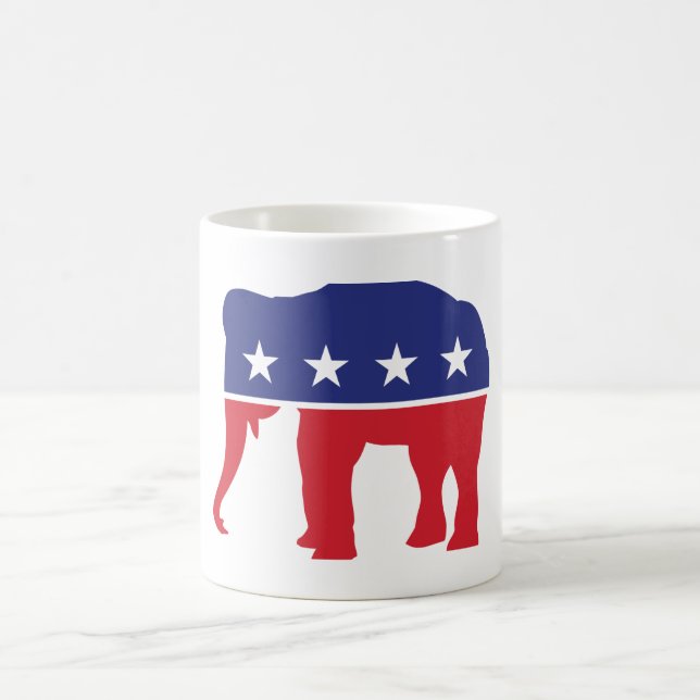 Trump 2024 MAGA — Caneca Elefante Republicana de C (Centro)