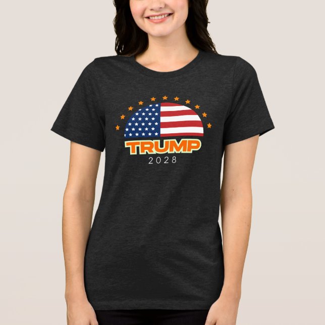 Trump 2028 American Flag Bold (Frente)