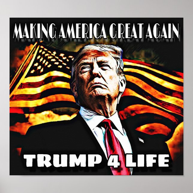 Trump 4 Life Poster (Frente)