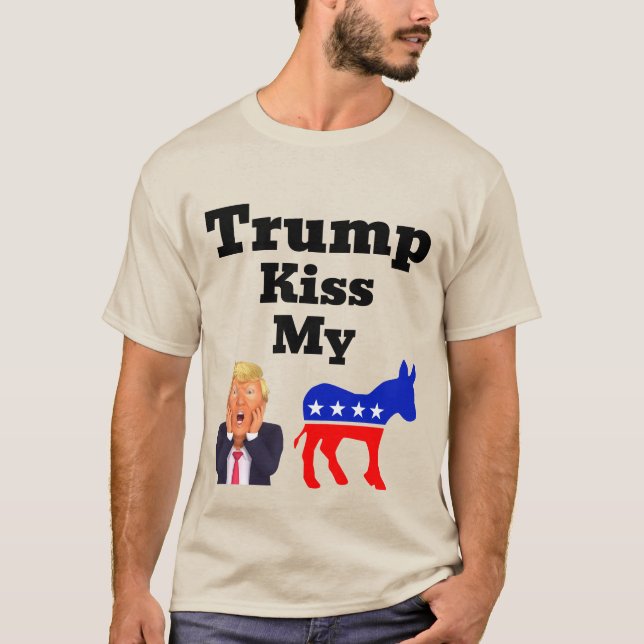 Trump Beije Minha Camiseta (Frente)