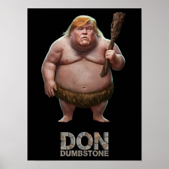Trump Caveman Poster (Frente)