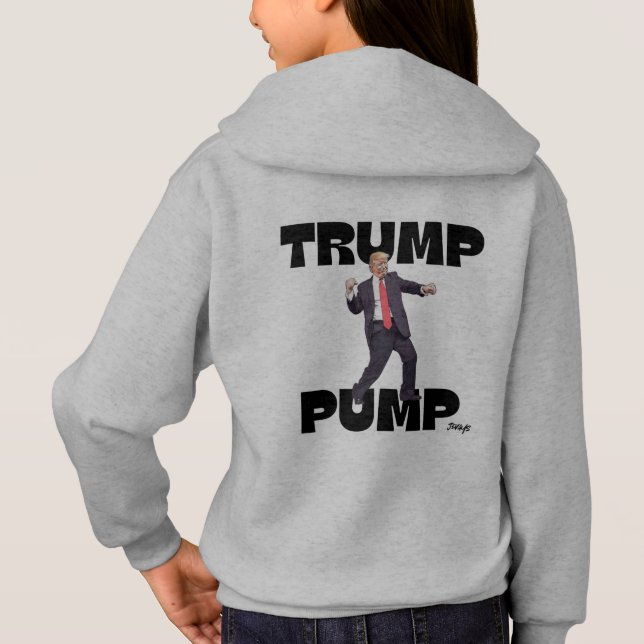 "Trump Dance" "Trump Pump" Bella Canvas Hoodie (Verso)