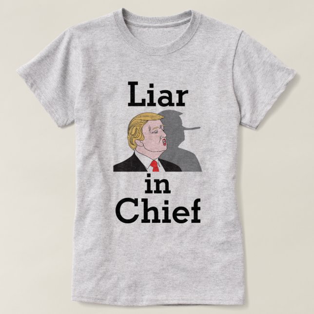Trump Liar em Camisa Chefe (Frente do Design)