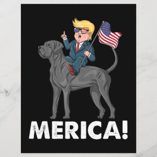 Trump Merica Great Dane Dog American Hero 4th