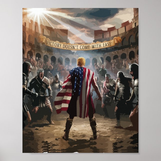 Trump o Poster do Gladiador (Frente)