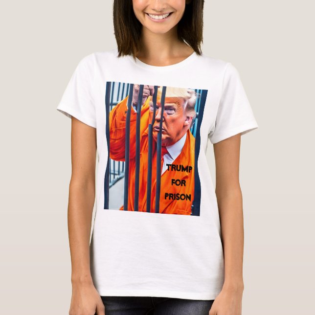 Trump Para A Camisa Da Prisão (Frente)