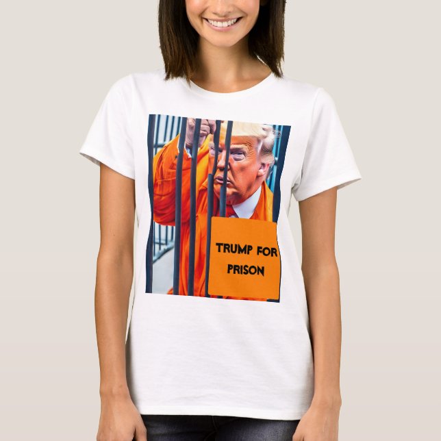 Trump Para A Camisa Da Prisão (Frente)