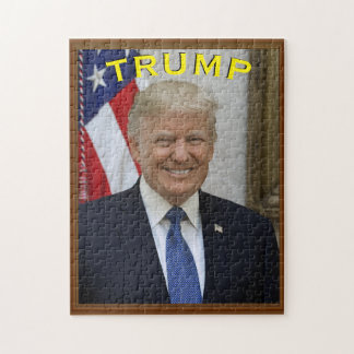 Trump Presidente Portrait sorrindo Quebra-cabeça d