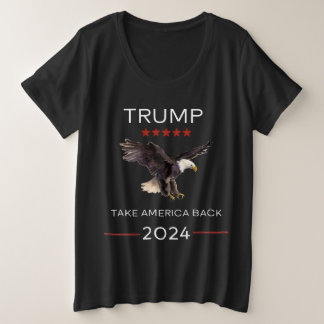 Trump Rally 2024 mulheres camiseta V-Neck