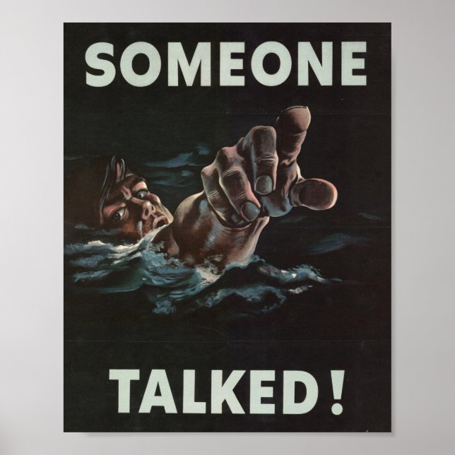 TRUMP Someone Talked World War 2 POSTER (Frente)