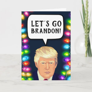 TRUMP VAMOS BRANDON! CARTÕES DE NATAL