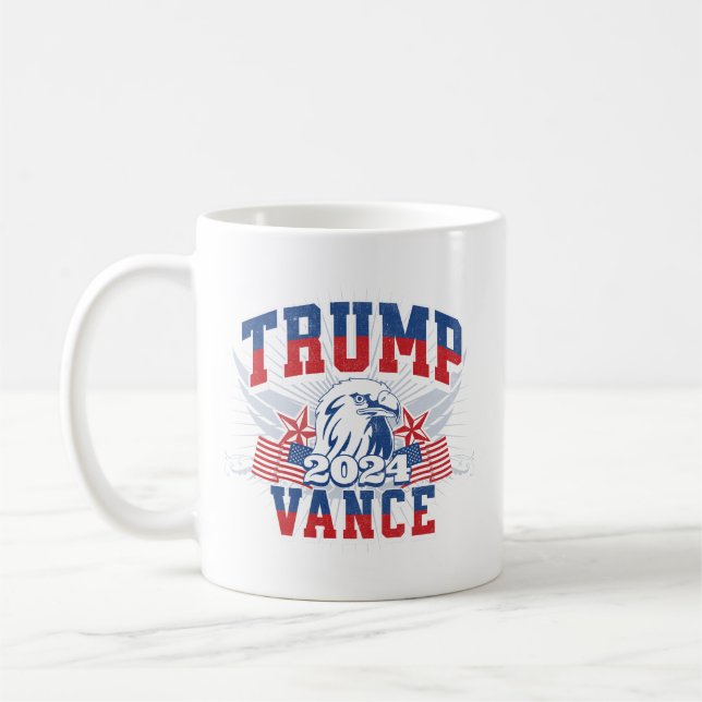 Trump Vance caneca de café 2024 (Esquerda)