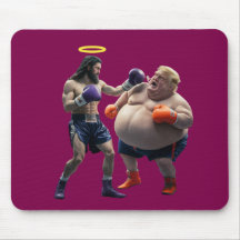 Trump vs. Jesus Mousepad