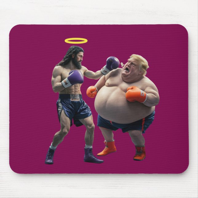 Trump vs. Jesus Mousepad (Frente)