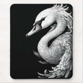 Trumpit the Swan - Side Glance Mouse Pad